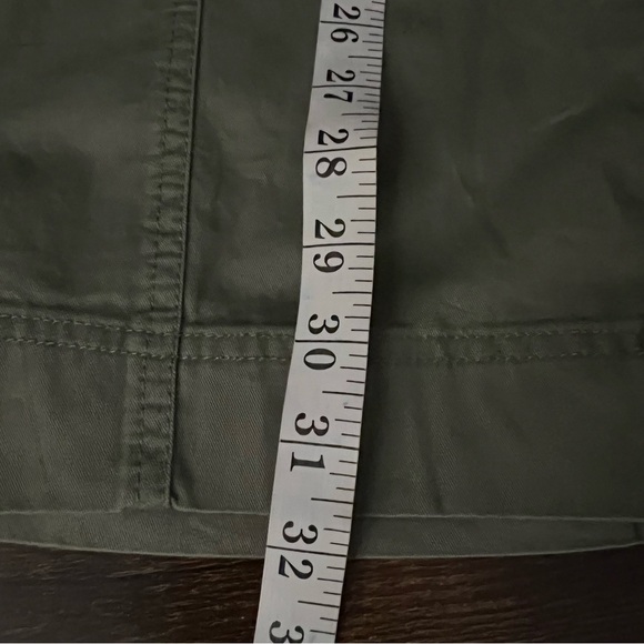 Abercrombie & Fitch Relaxed Cargo Fit Pant Size 16 Women’s Utility Cotton Green - Picture 13 of 14